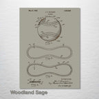 Baseball - Patent on Wood