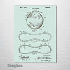 Baseball - Patent on Wood