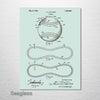 Baseball - Patent on Wood