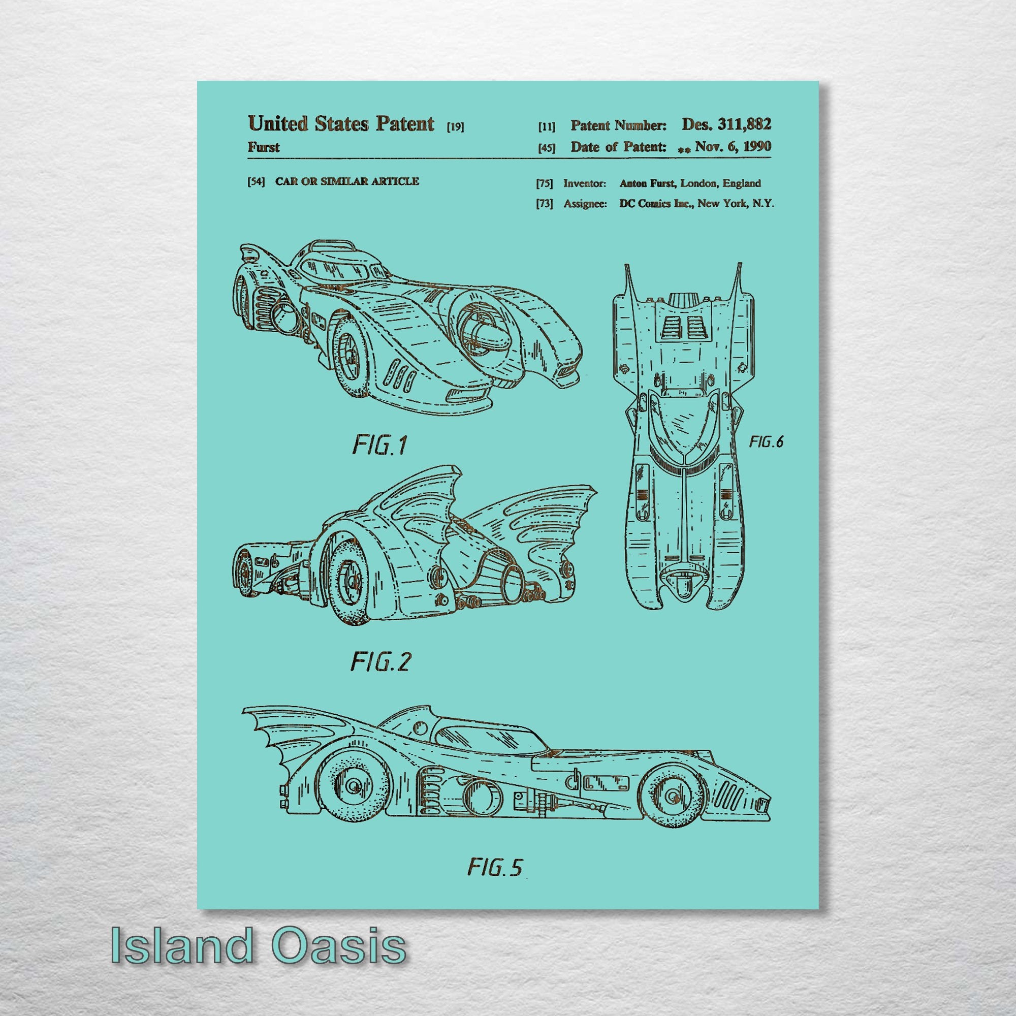 Batmobile - Patent on Wood