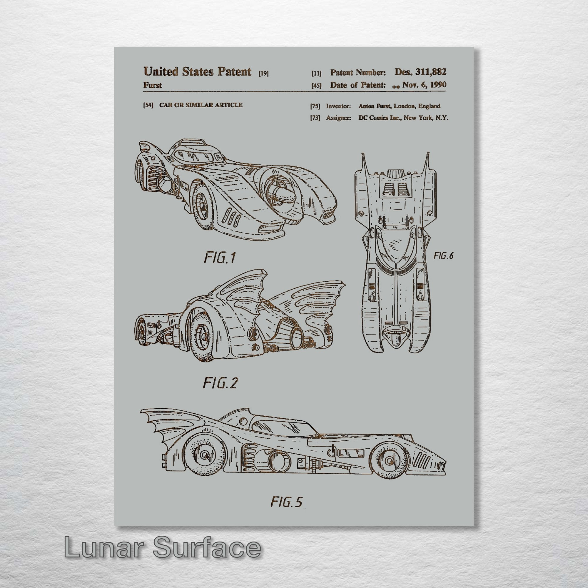 Batmobile - Patent on Wood