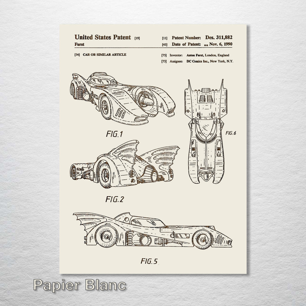 Batmobile - Patent on Wood