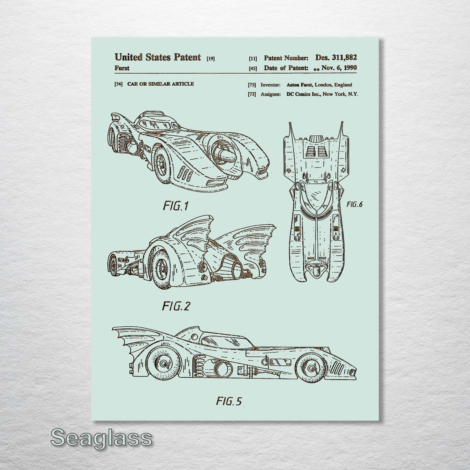 Batmobile - Patent on Wood