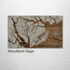 Beaufort, SC - Street Map on Wood