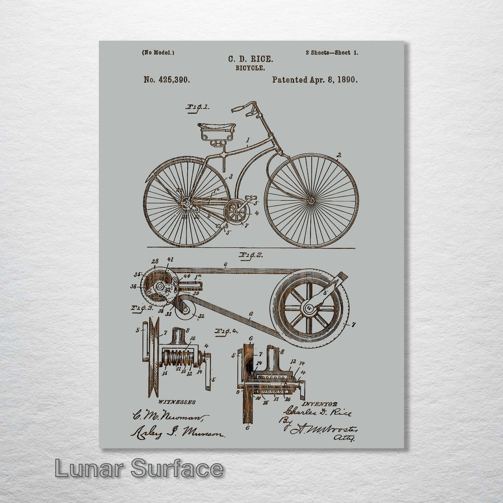 Bicycle - Patent on Wood