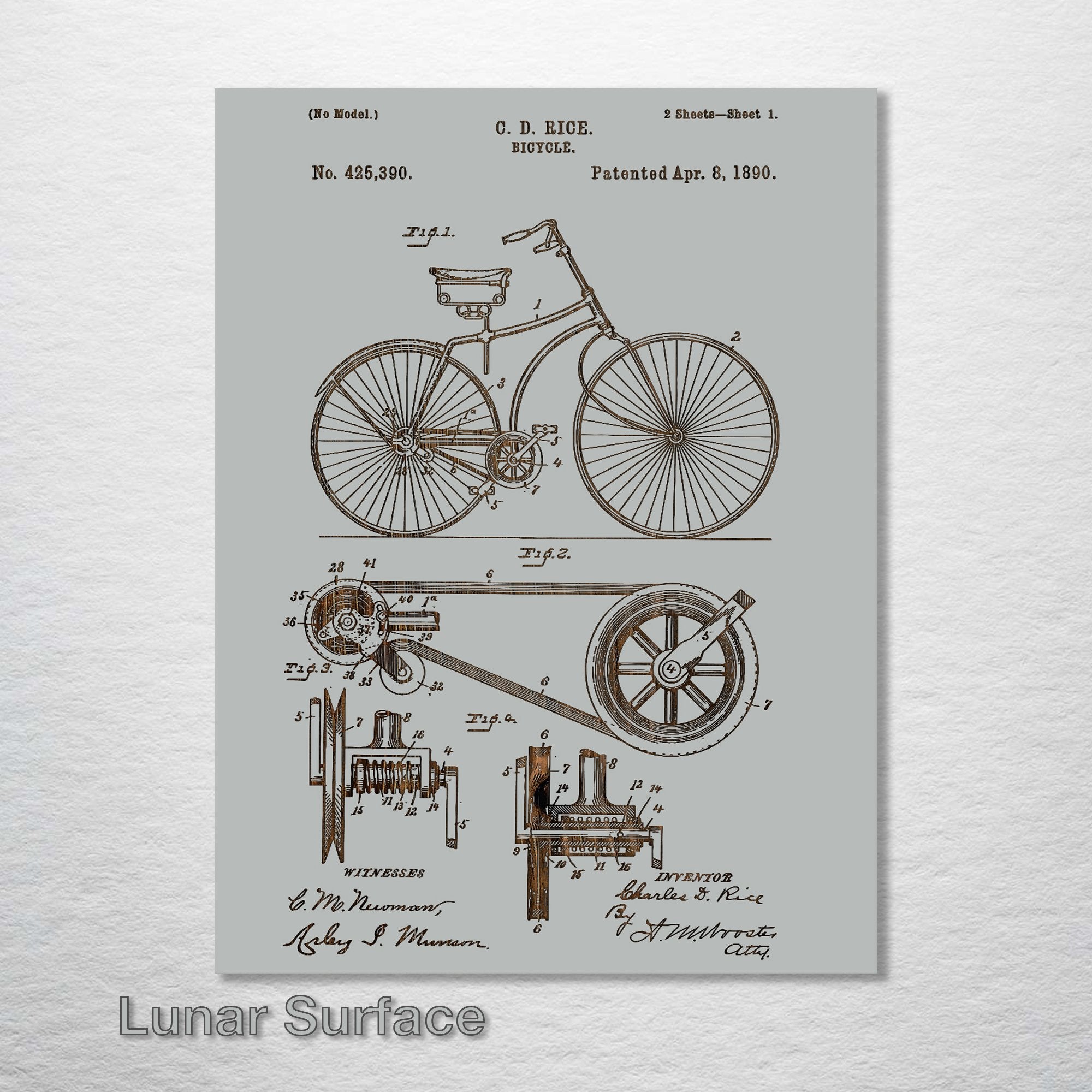 Bicycle - Patent on Wood