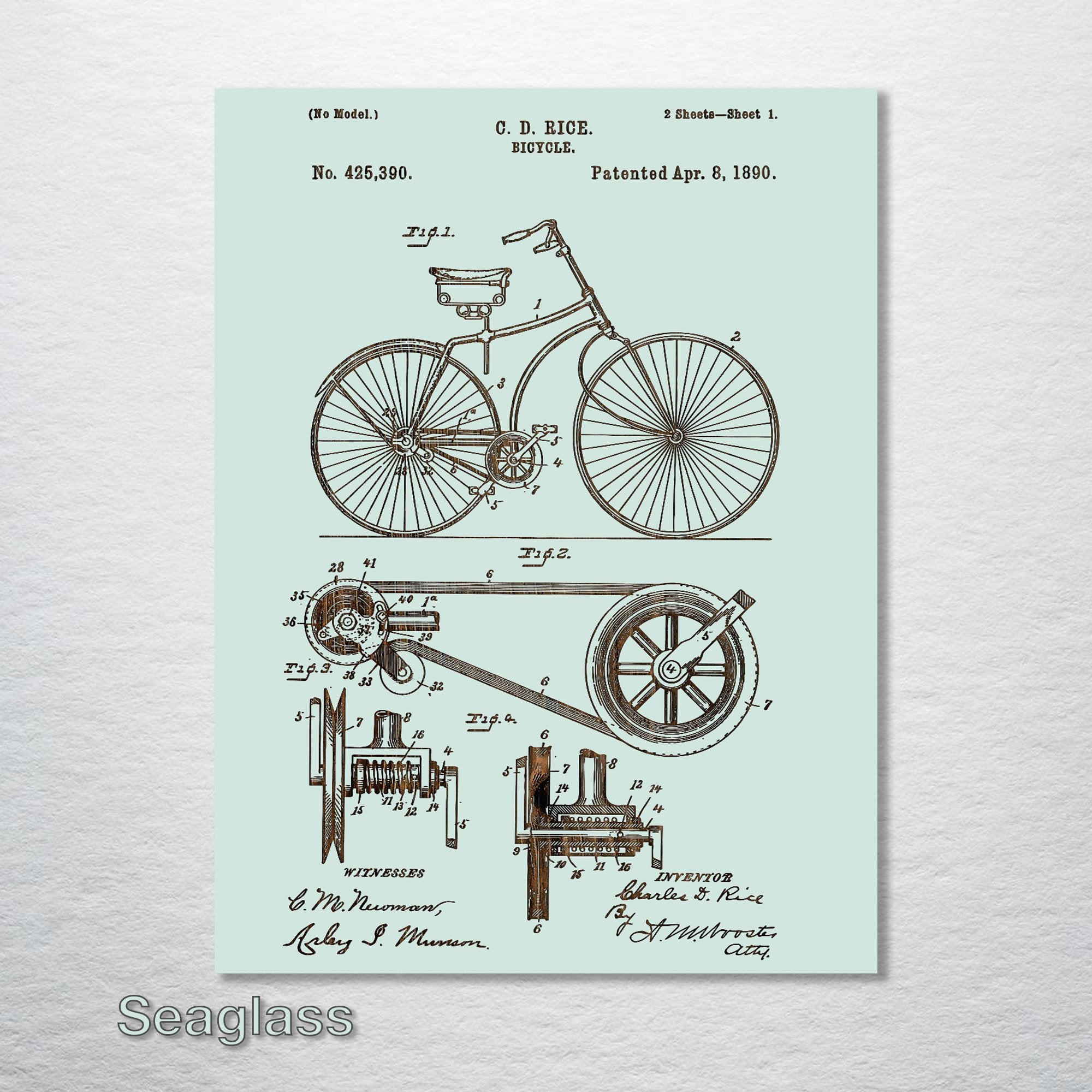 Bicycle - Patent on Wood