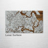 Bluffton, South Carolina - Street Map on Wood