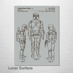 Boba Fett - Patent on Wood