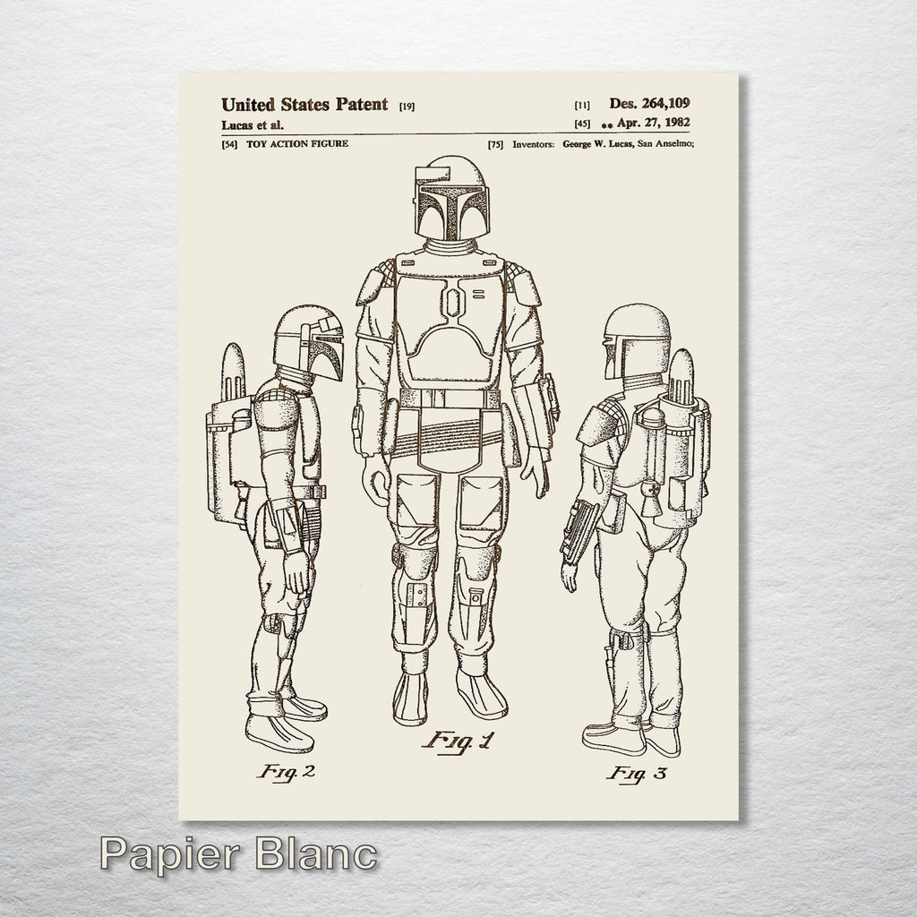 Boba Fett - Patent on Wood