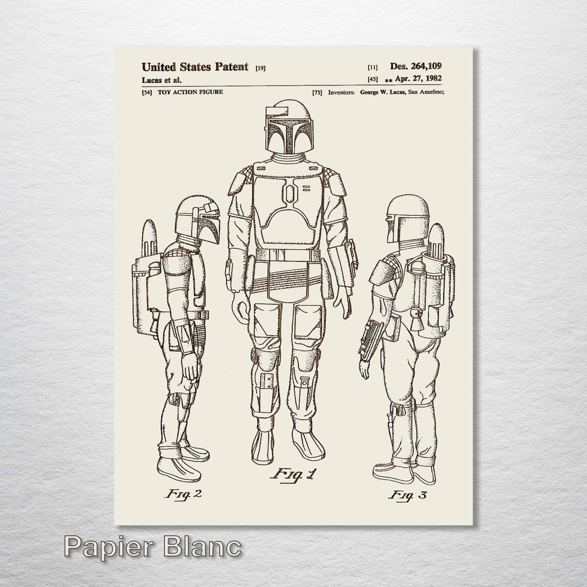 Boba Fett - Patent on Wood