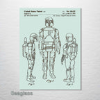 Boba Fett - Patent on Wood