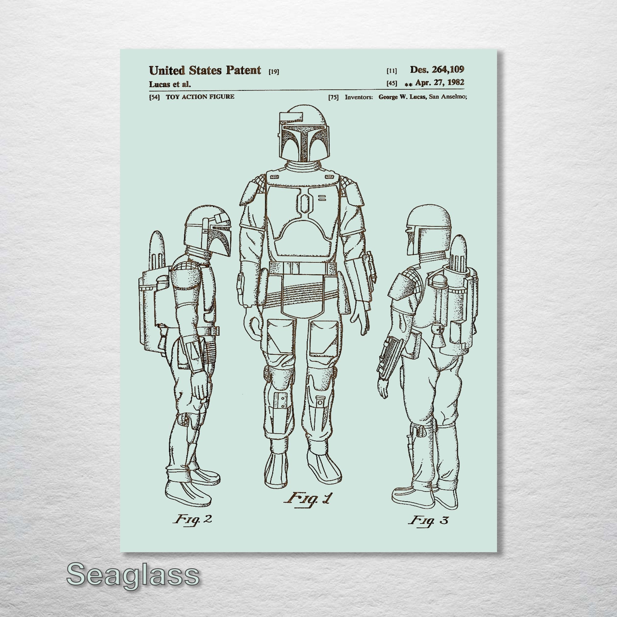 Boba Fett - Patent on Wood