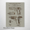 Browning 1911 - Patent on Wood