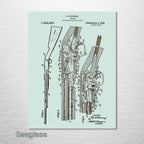 Browning Shotgun - Patent on Wood