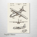 C130 Airplane - Patent on Wood