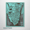 Charleston, SC 1898 - Historic Map on Wood