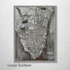 Charleston, SC 1898 - Historic Map on Wood
