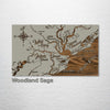 Charleston, SC Whimsical Map on Wood