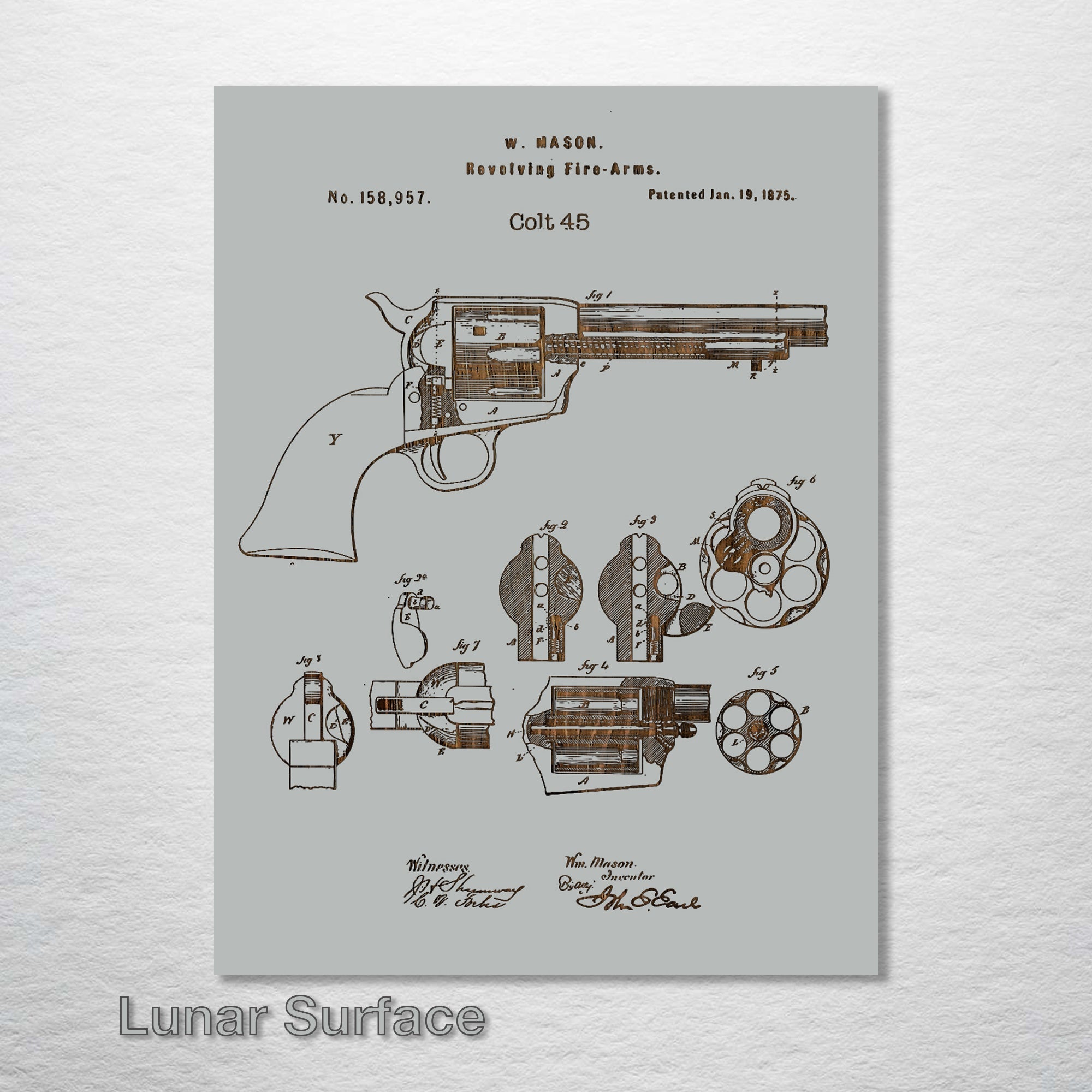 Colt 45 - Patent on Wood