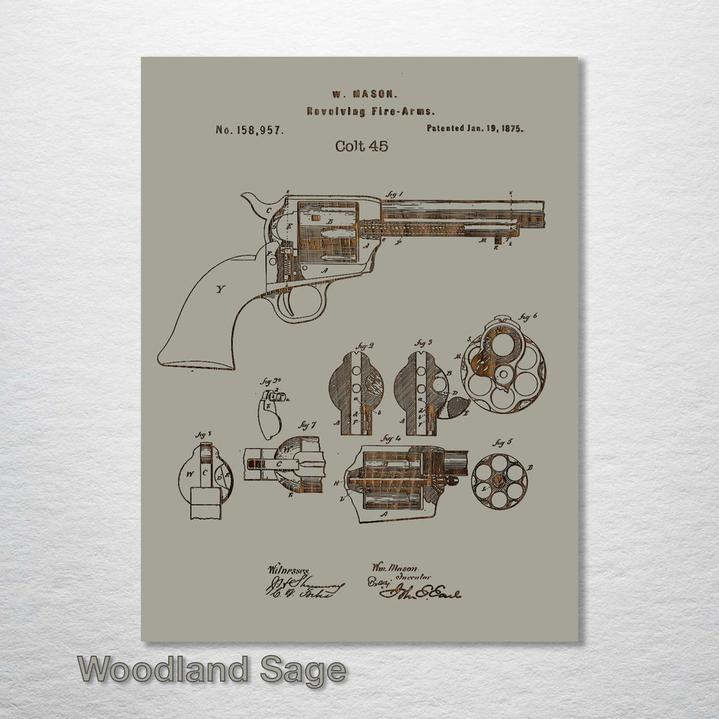 Colt 45 - Patent on Wood