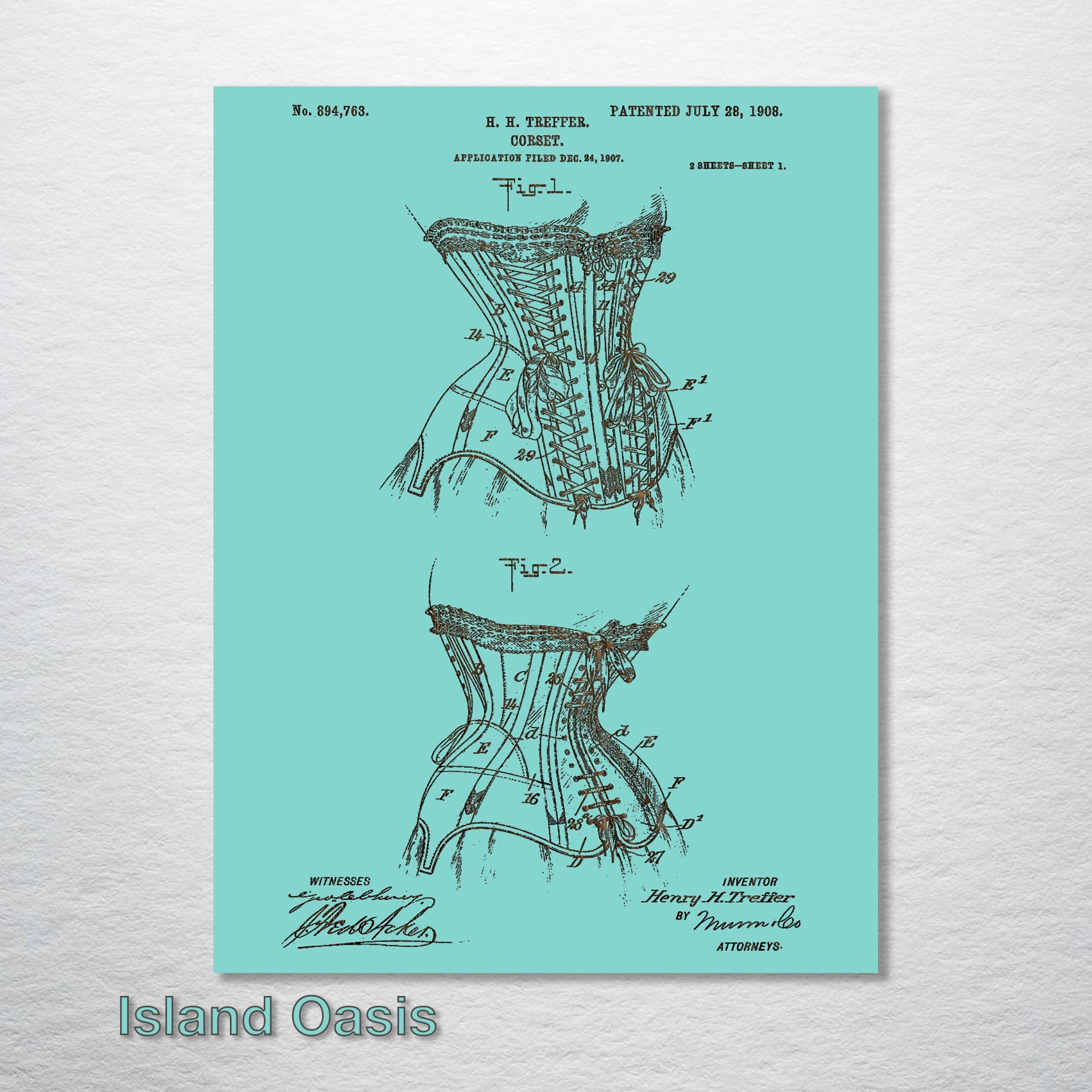 Corset - Patent on Wood