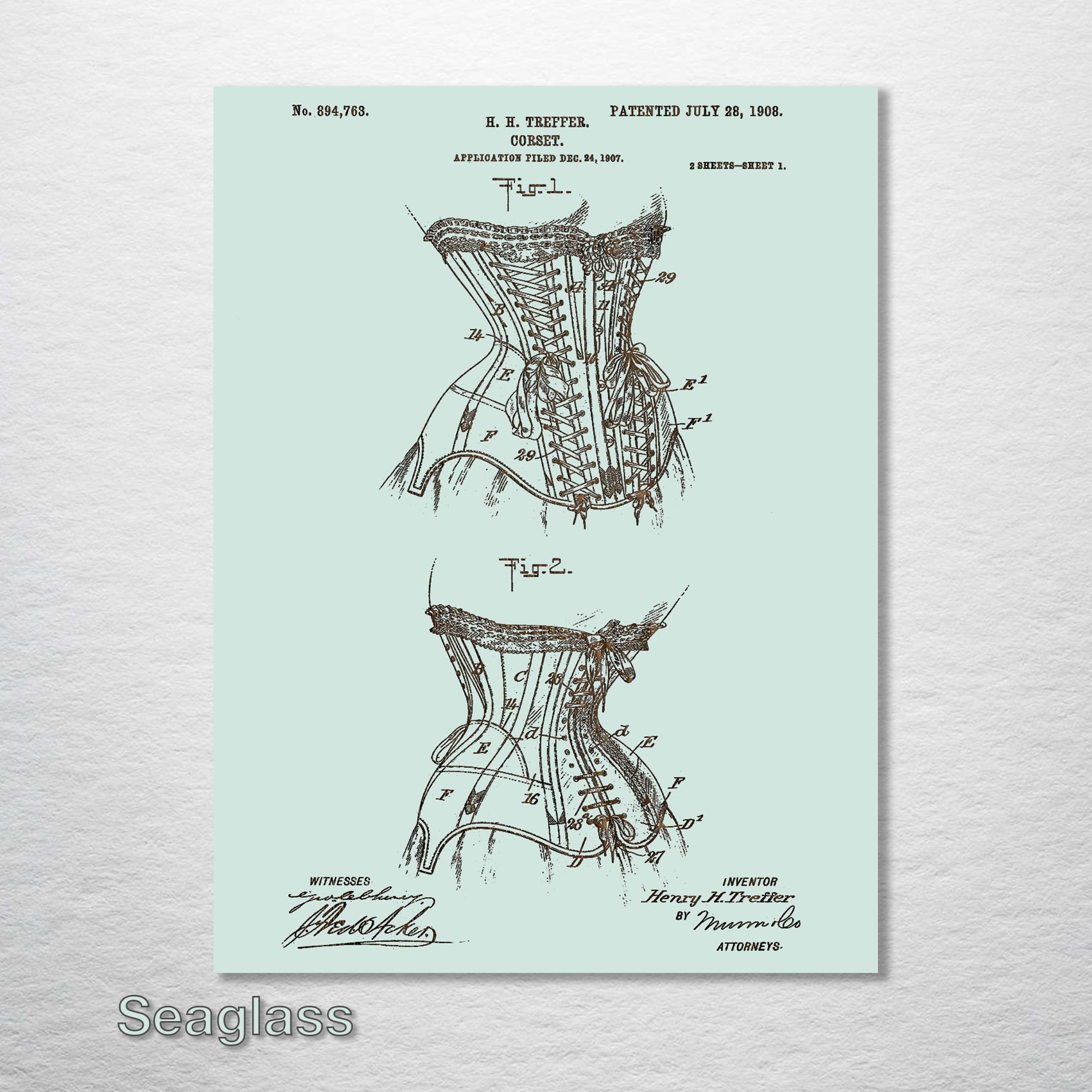 Corset - Patent on Wood