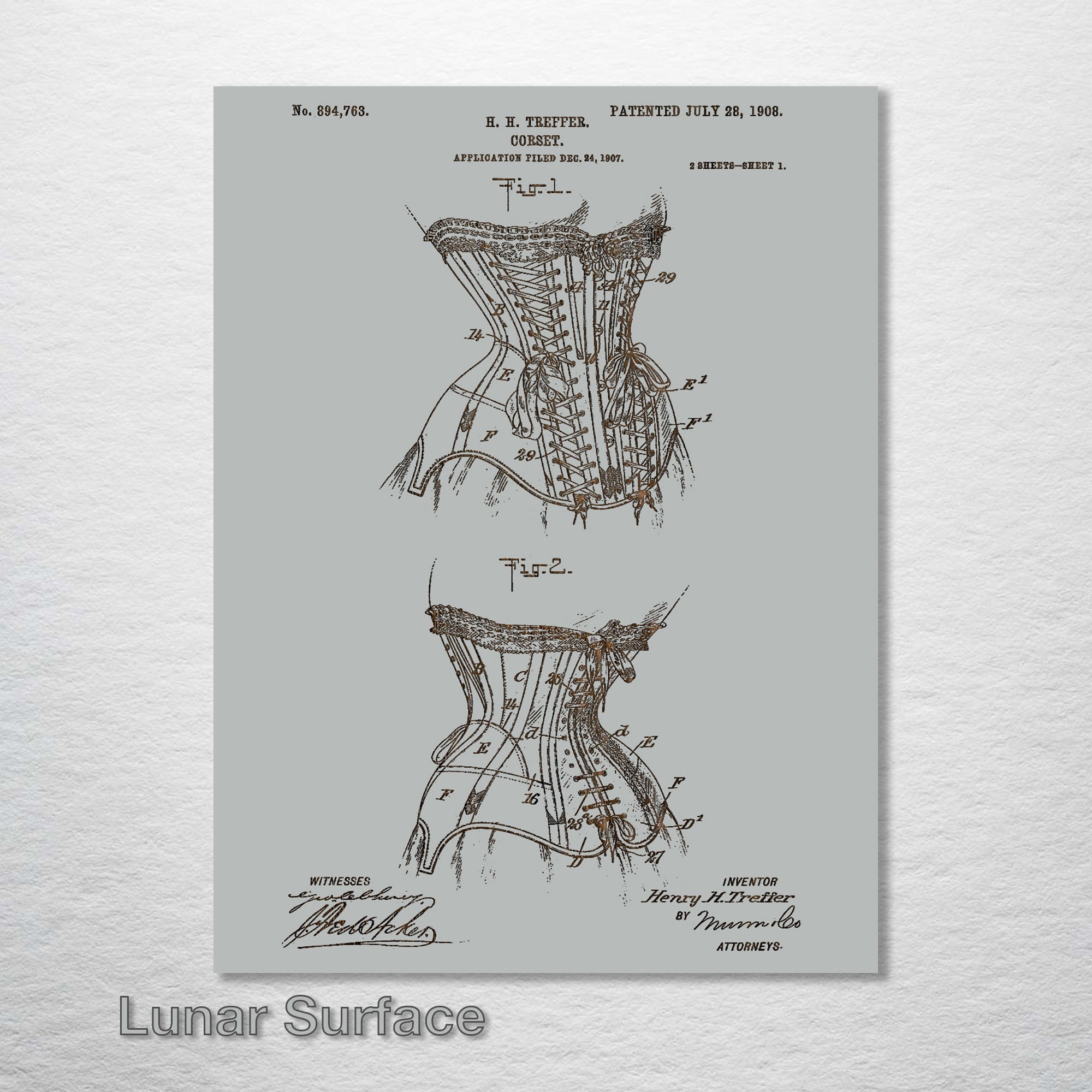 Corset - Patent on Wood