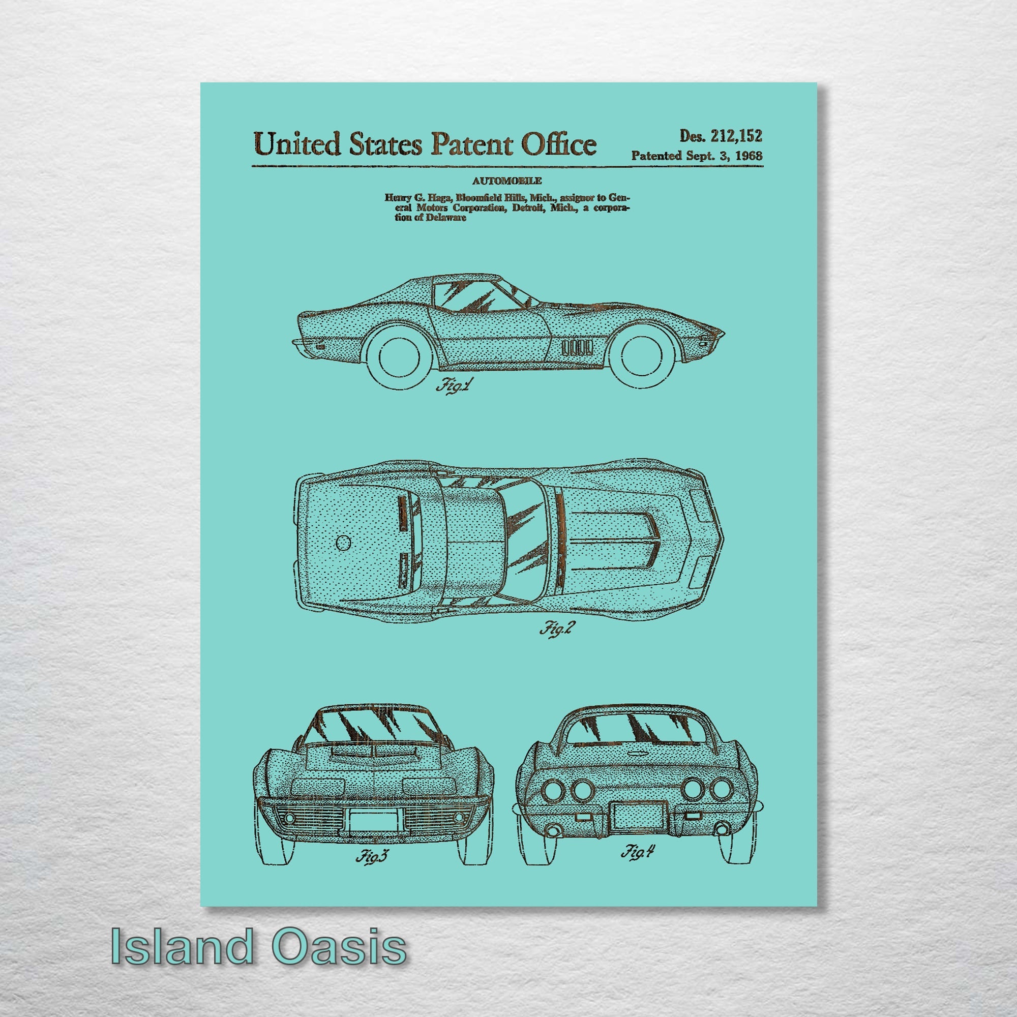 Corvette '68 - Patent on Wood