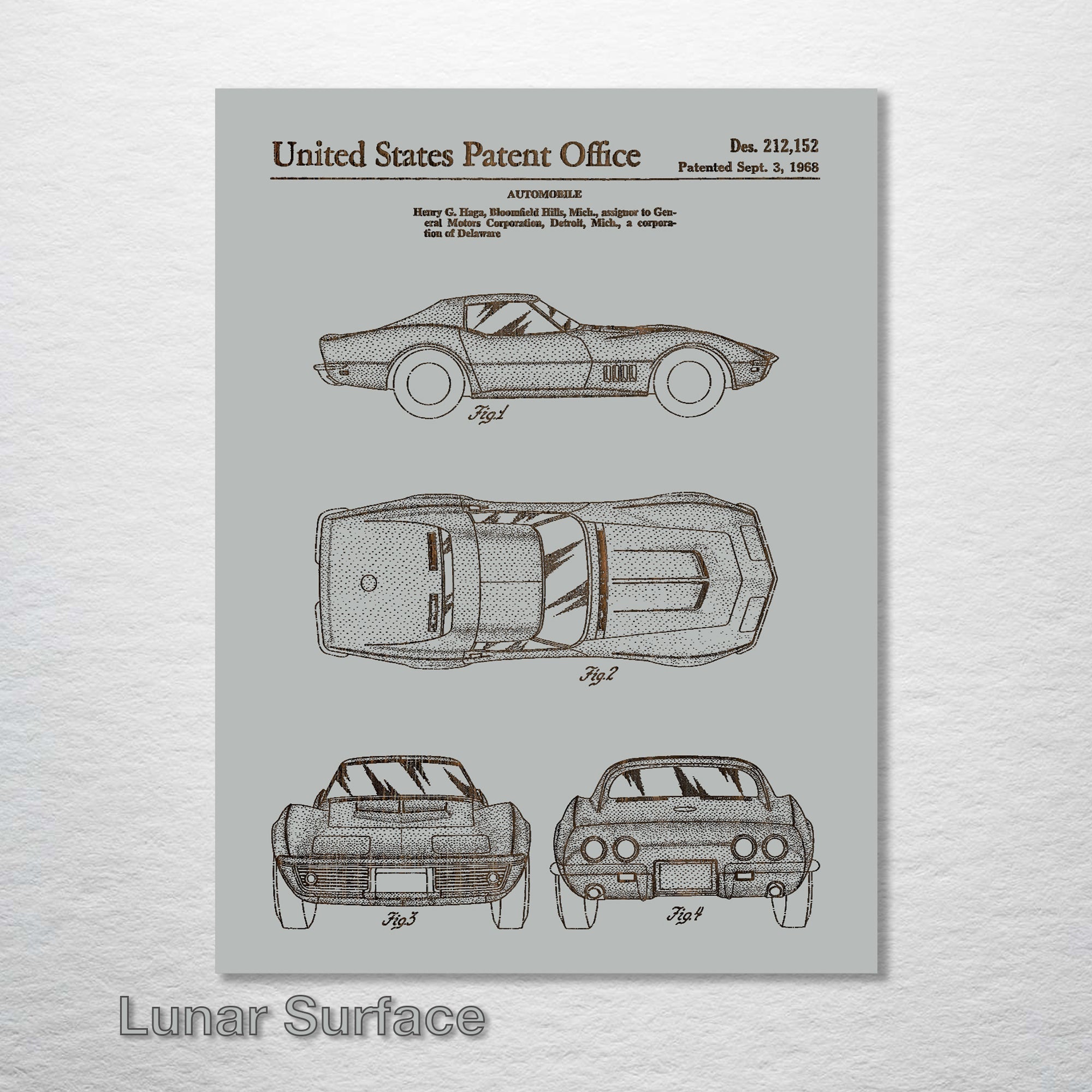 Corvette '68 - Patent on Wood