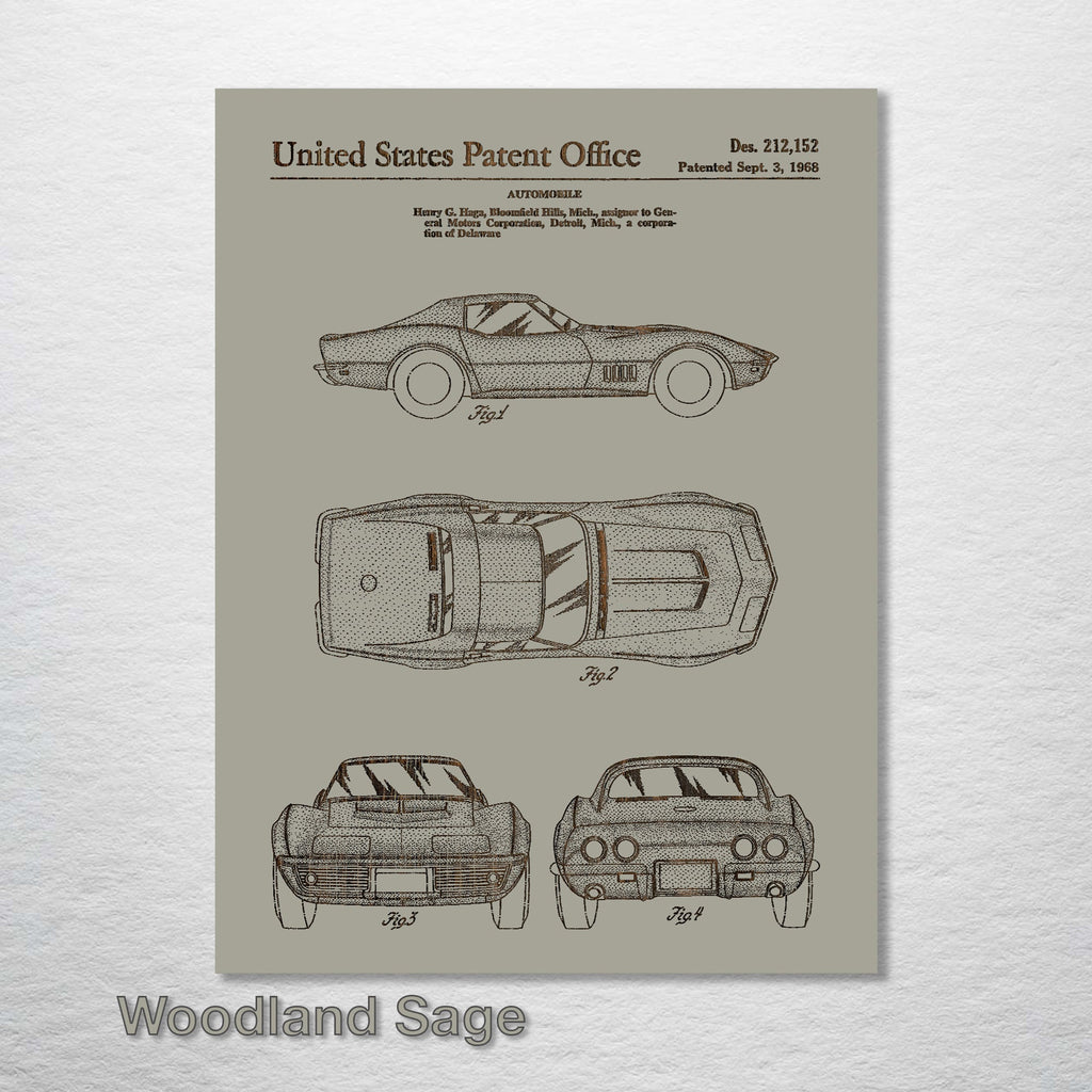 Corvette '68 - Patent on Wood