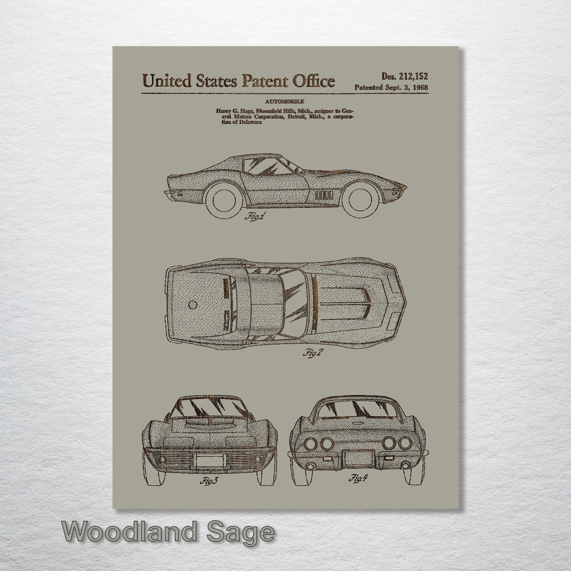 Corvette '68 - Patent on Wood
