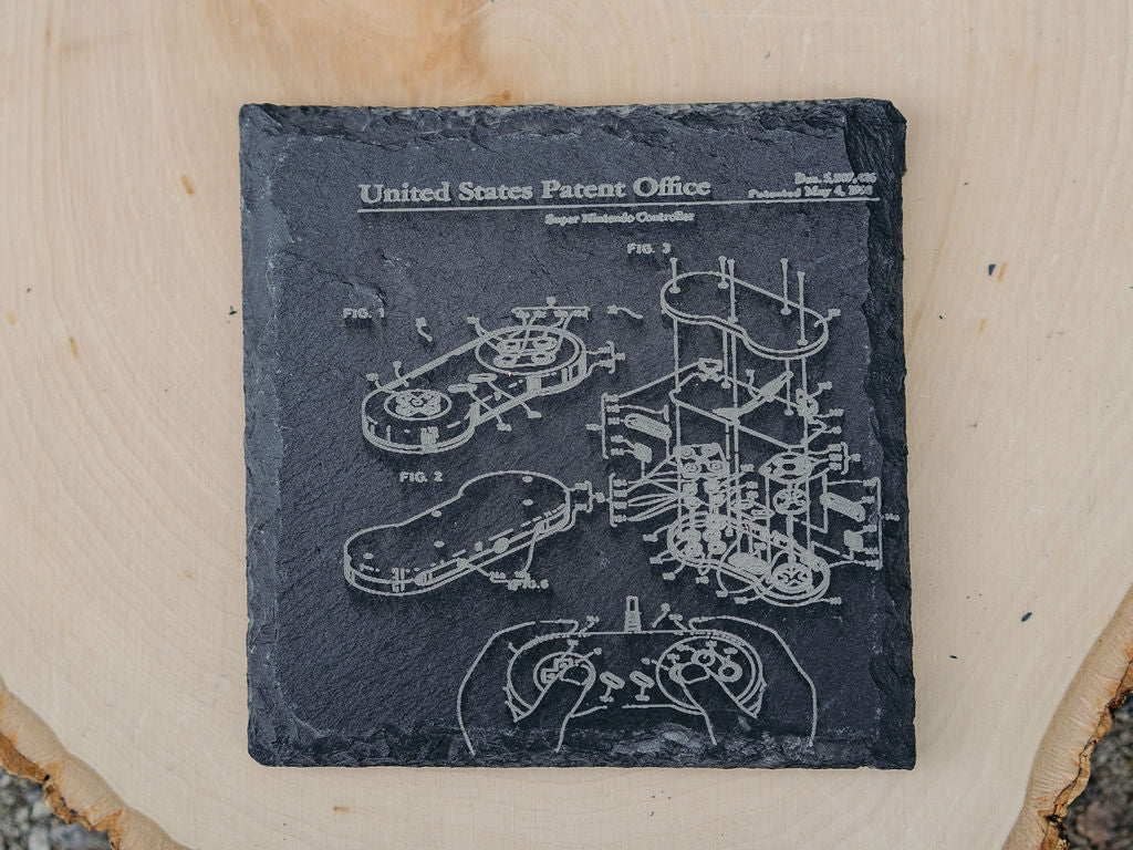 Nintendo Patent Coasters | 6pc Slate Set