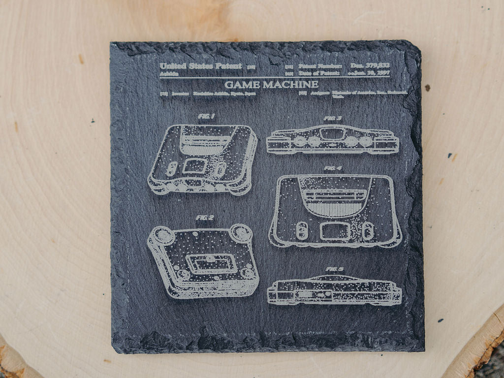 Nintendo Patent Coasters | 6pc Slate Set