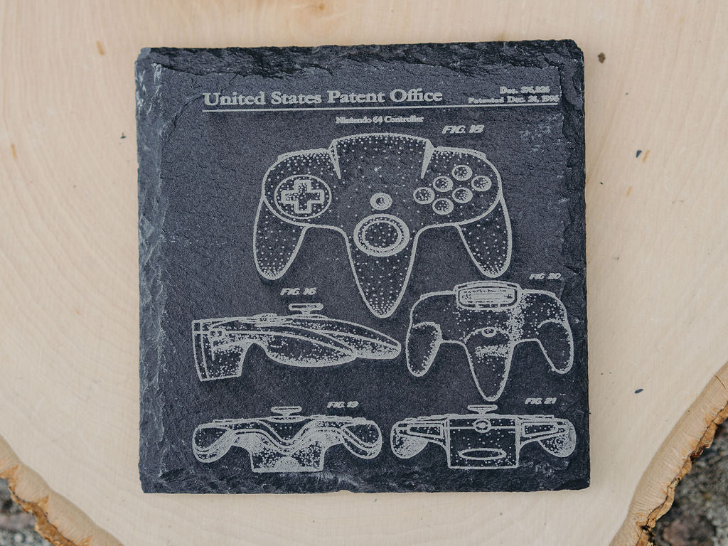Nintendo Patent Coasters | 6pc Slate Set