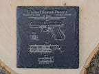 American Handgun Patent Coasters | 6pc Slate Set