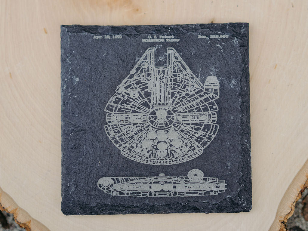 Star Wars Patent Coasters | 6pc Slate Set