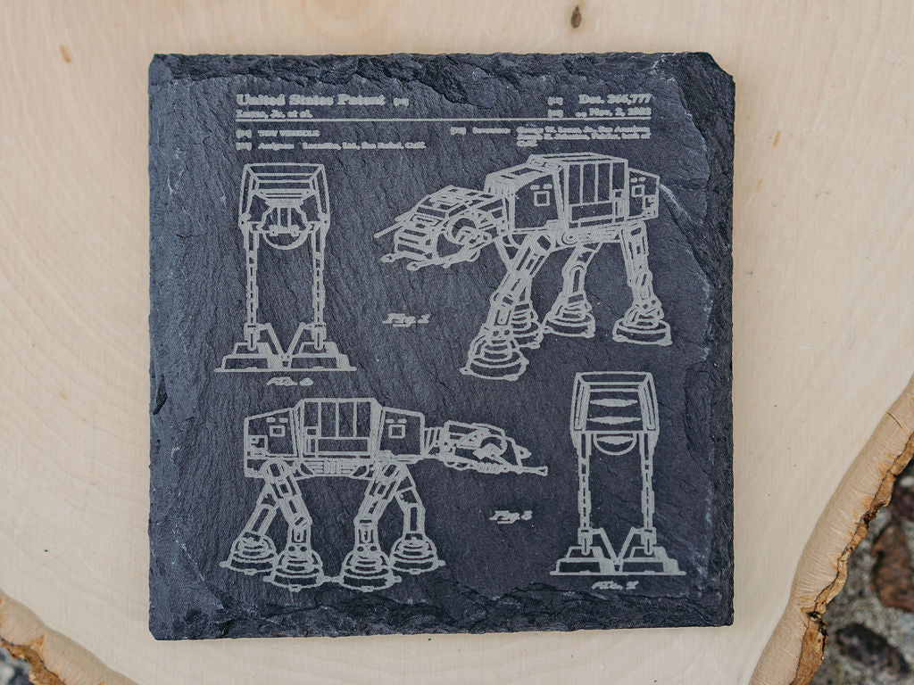 Star Wars Patent Coasters | 6pc Slate Set