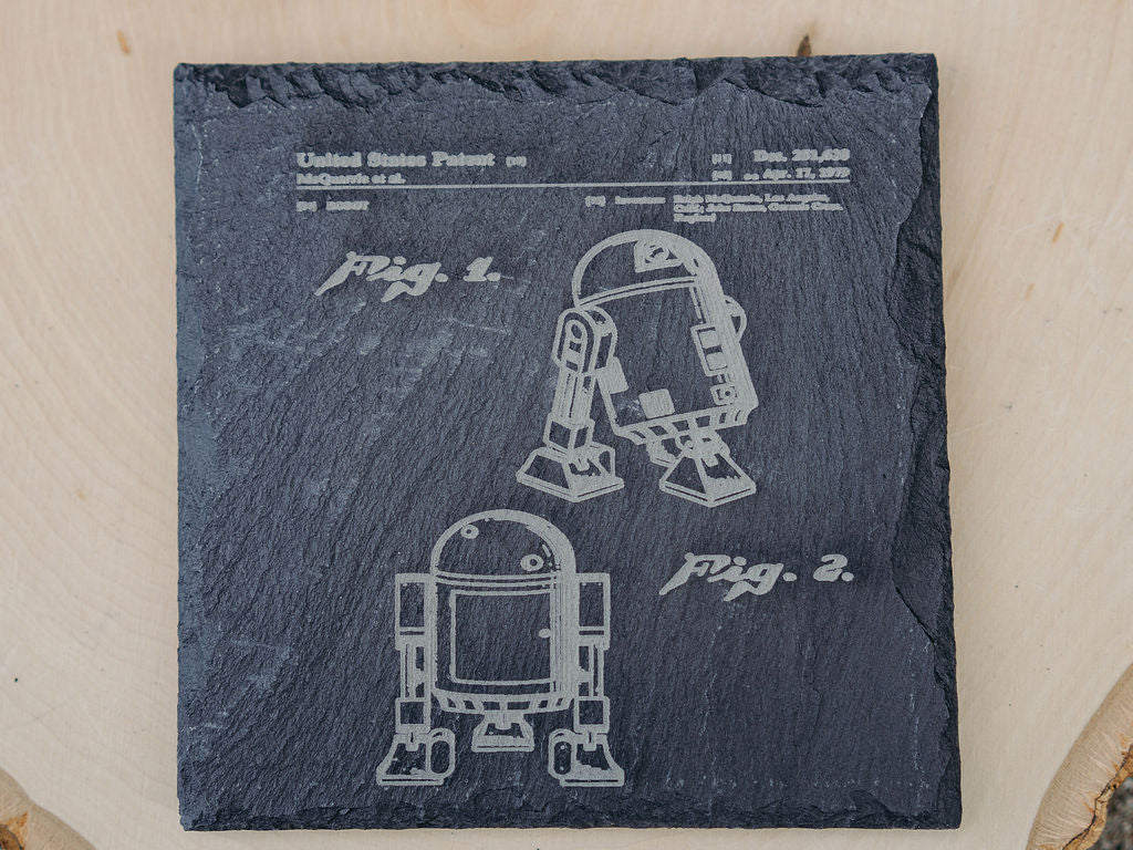 Star Wars Patent Coasters | 6pc Slate Set