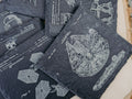 Star Wars Patent Coasters | 6pc Slate Set