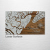 Daufuskie Island, SC - Street Map on Wood