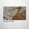 Daufuskie Island, SC - Street Map on Wood