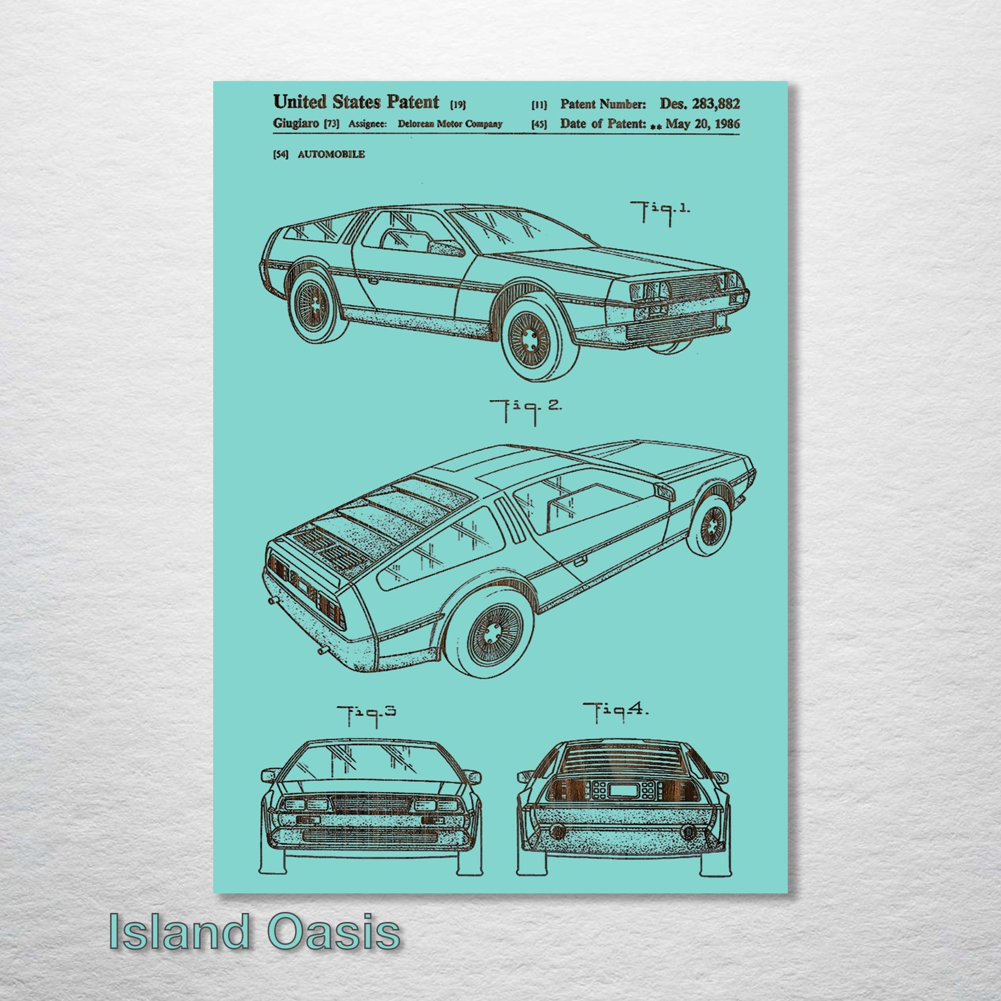 Delorean Patent on Wood