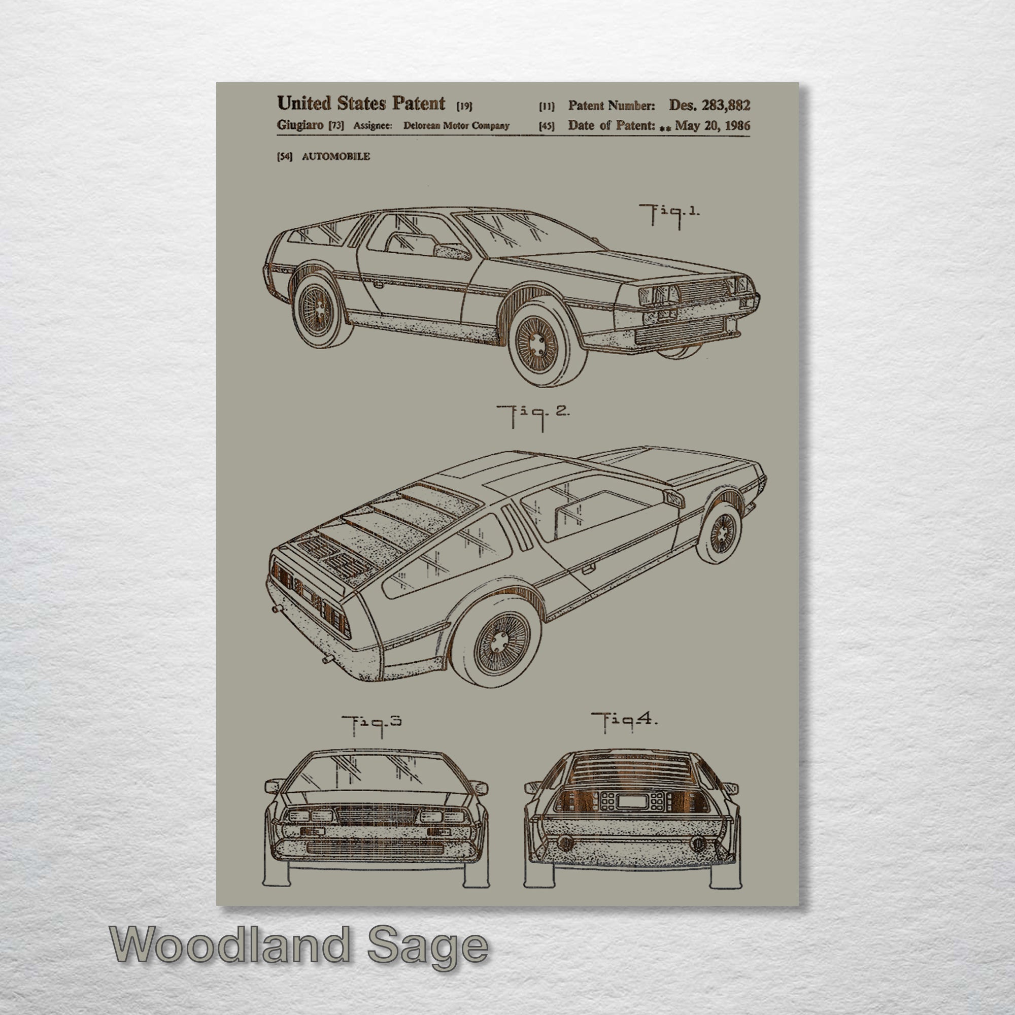 Delorean Patent on Wood