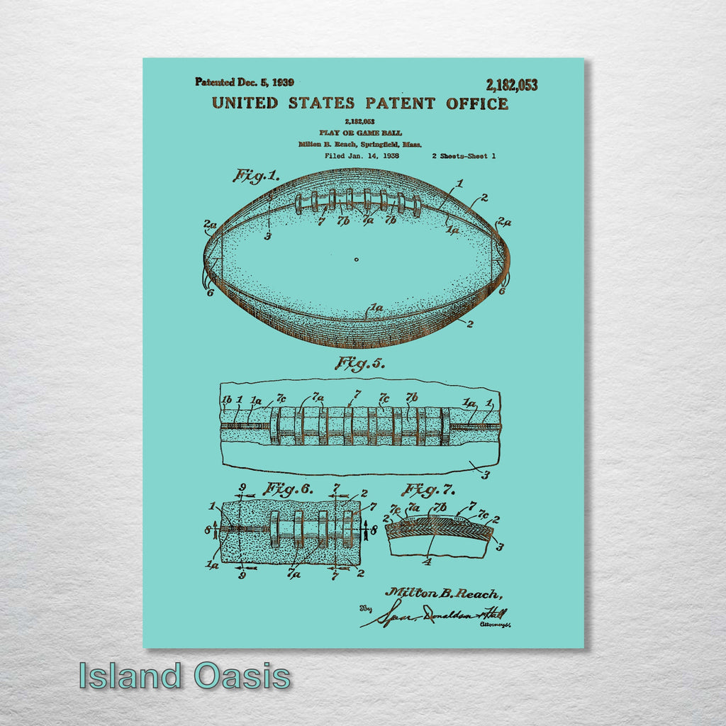 Football - Patent on Wood
