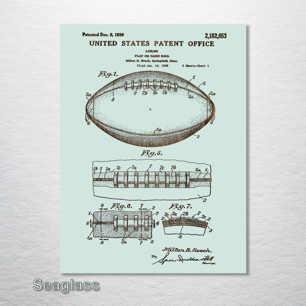 Football - Patent on Wood
