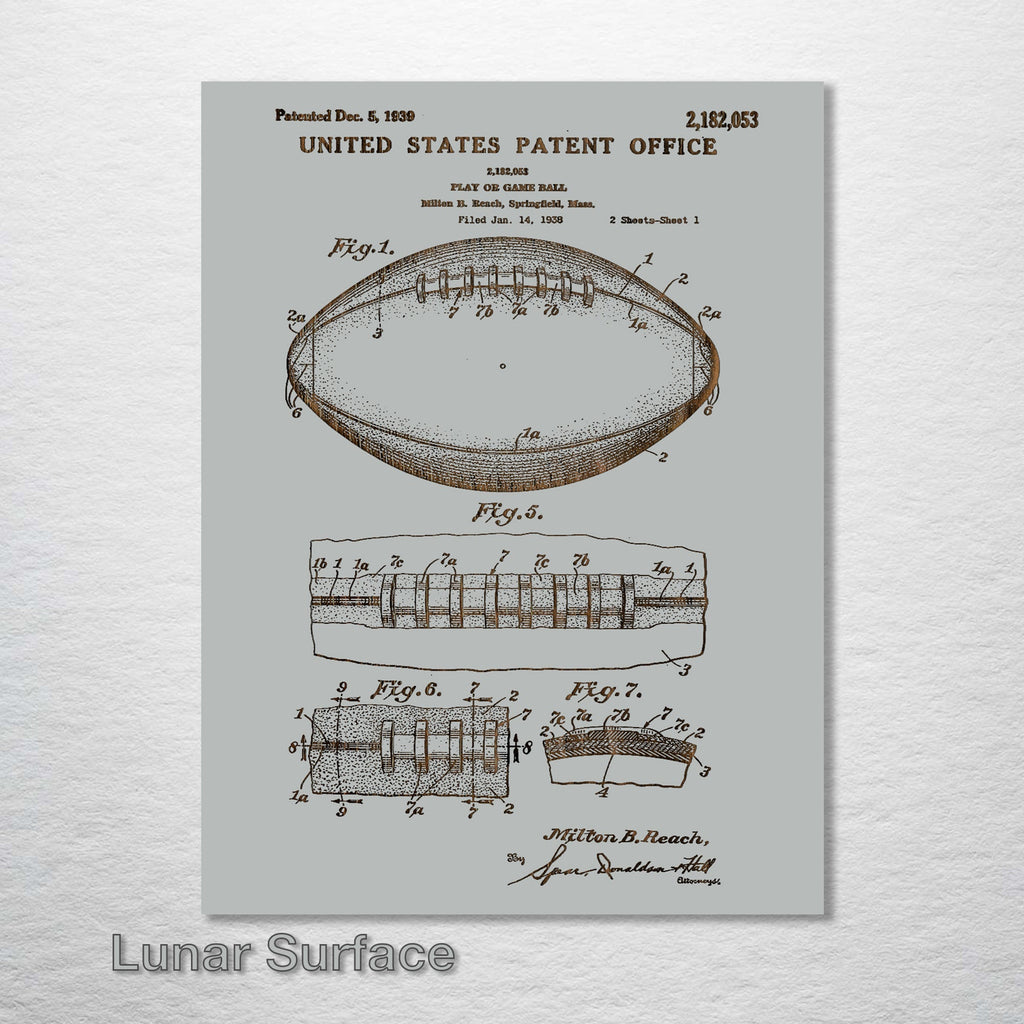 Football - Patent on Wood