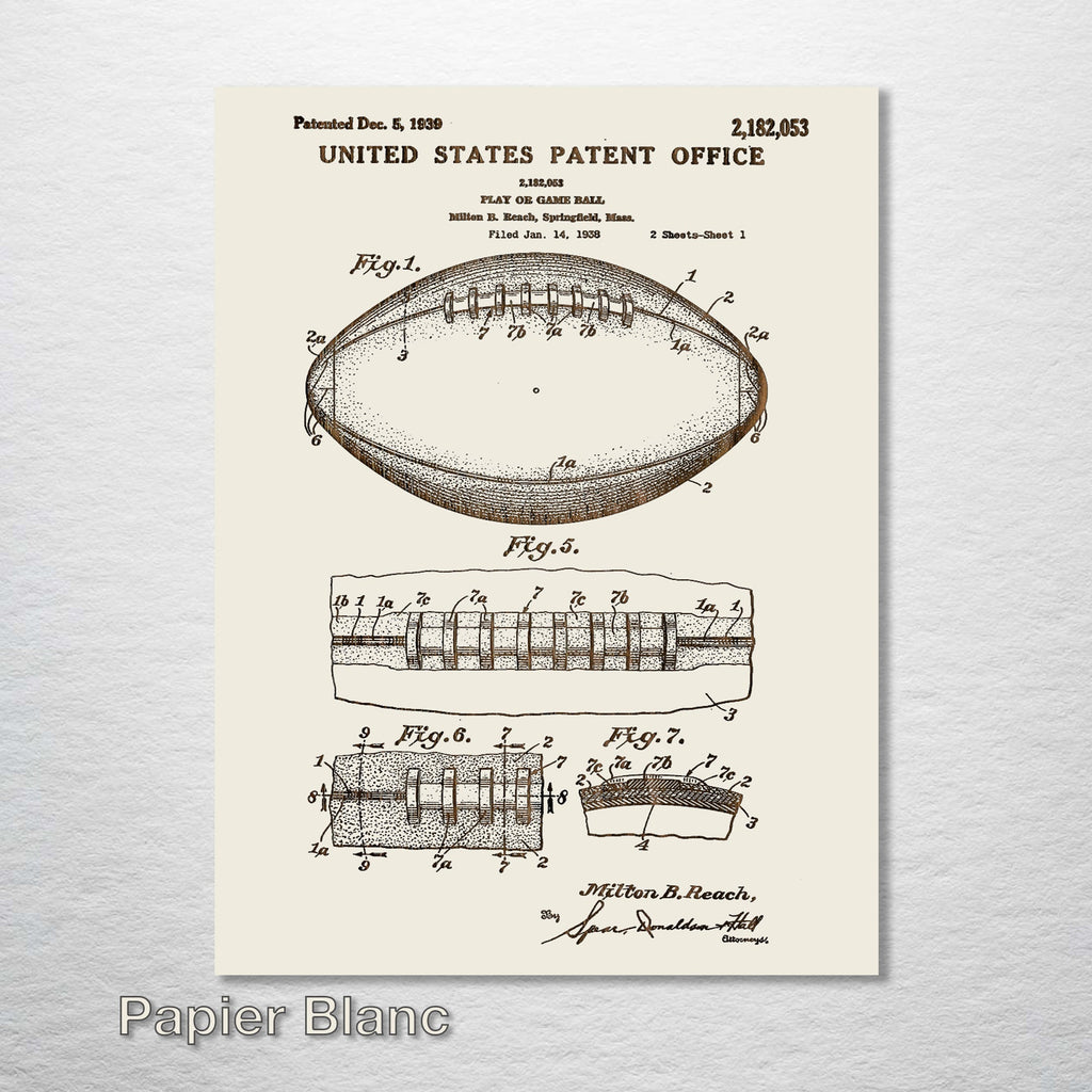 Football - Patent on Wood