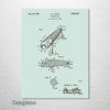 Fishing Lure - Patent on Wood
