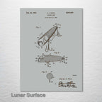 Fishing Lure - Patent on Wood